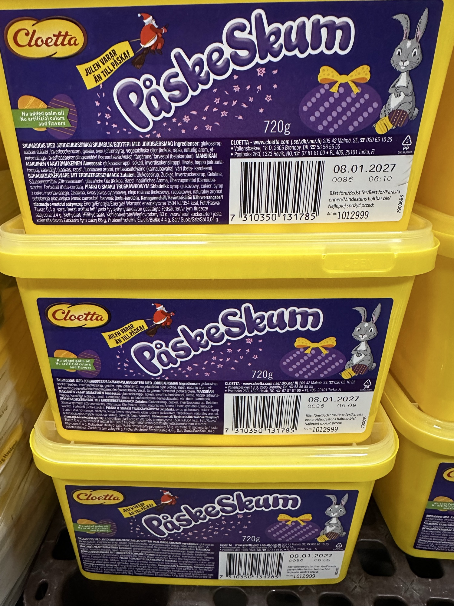 CLOETTA PÁSKASKÚM 720G