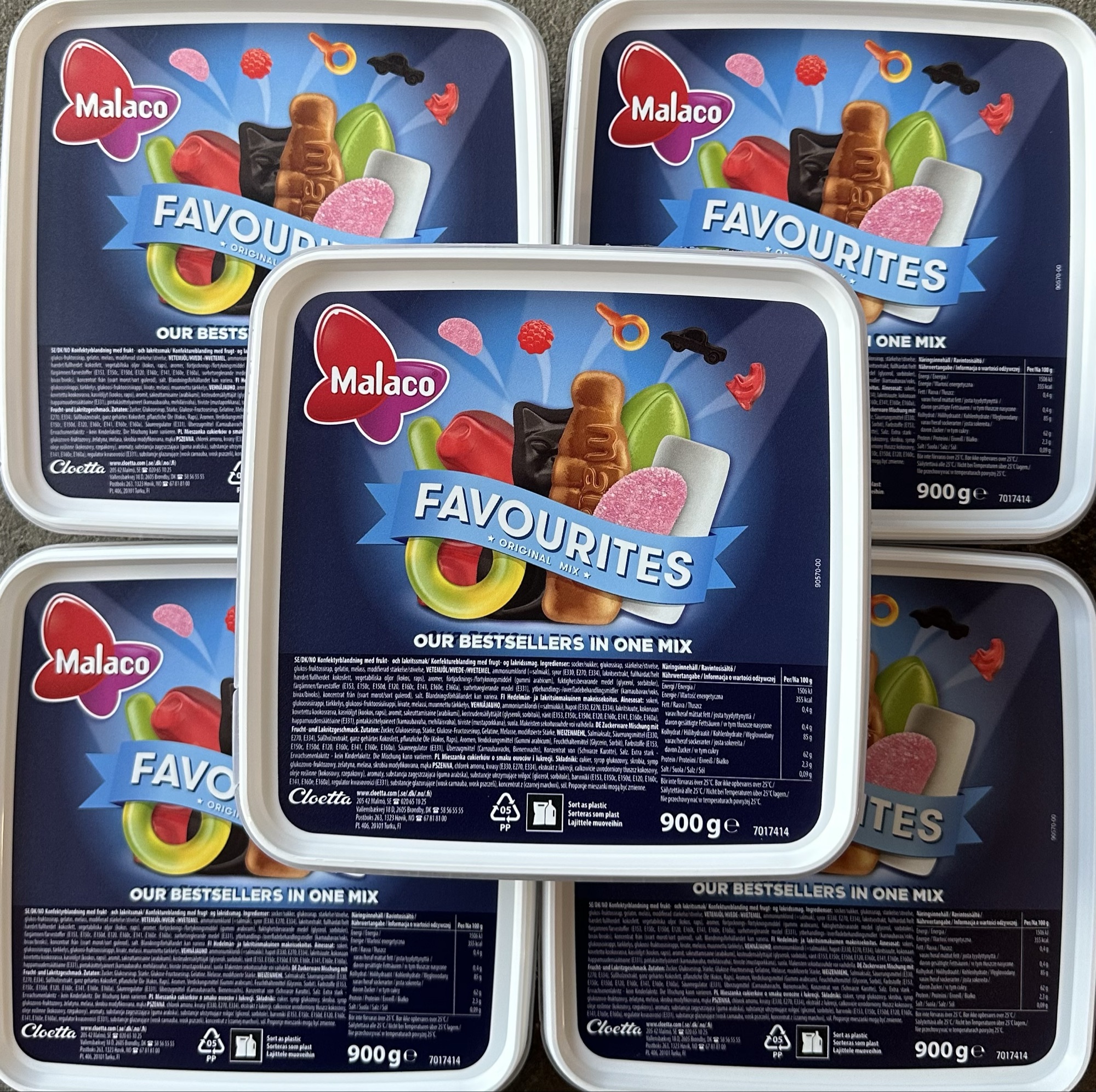 MALACO FAVOURITES MIX 900 GR